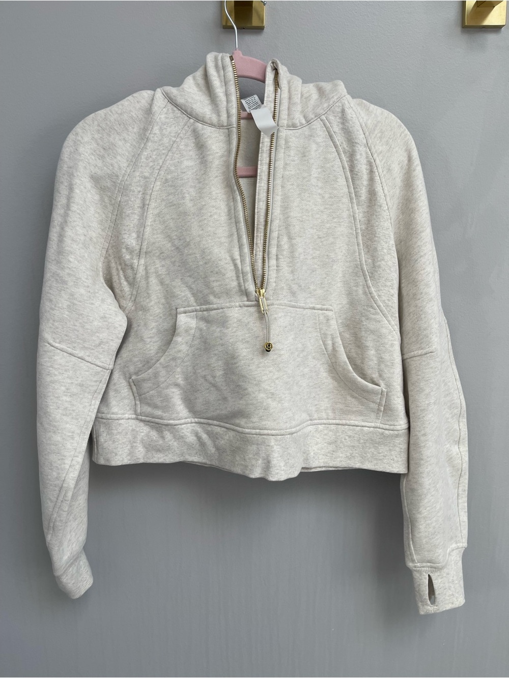 lululemon athletica Oatmeal Half-Zip Hoodie